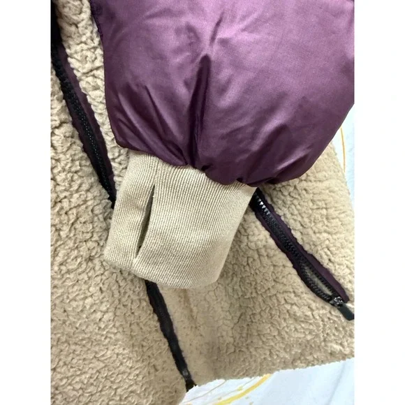 Bass Outdoor Women's Quilted Sherpa Puffer Jacket‎ Toasted Nut SIZE MEDIUM - Picture 6 of 9